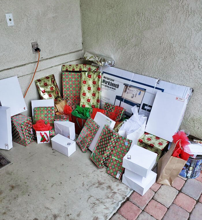 There's A Family In Our Church Who's In Need Of A Wonderful Christmas. So Today, With The Help Of Other Families, We Snuck Over Some Gifts For Them