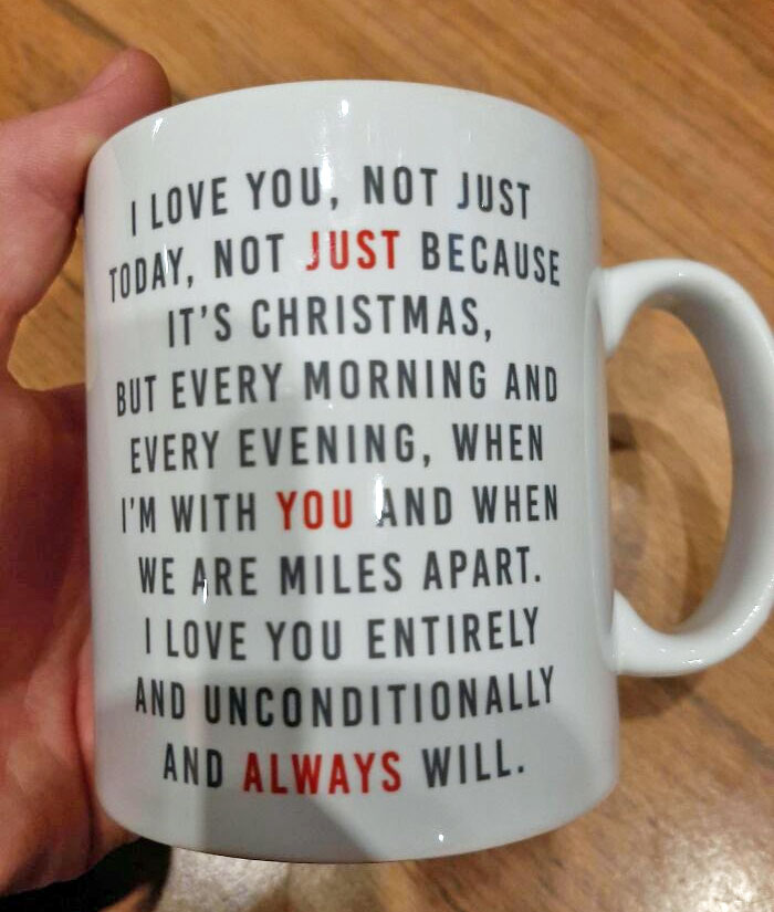 This Cute Mug, My Dad Got My Mum For Christmas This Year