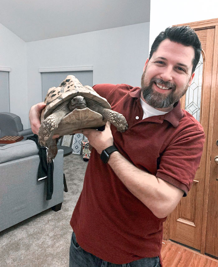 The Mother And Daughter Found My Tortoise Over 6 Miles Away, Who's Been Missing Since Before Christmas. They Tracked Me Down On Social Media And Brought Him Home Tonight