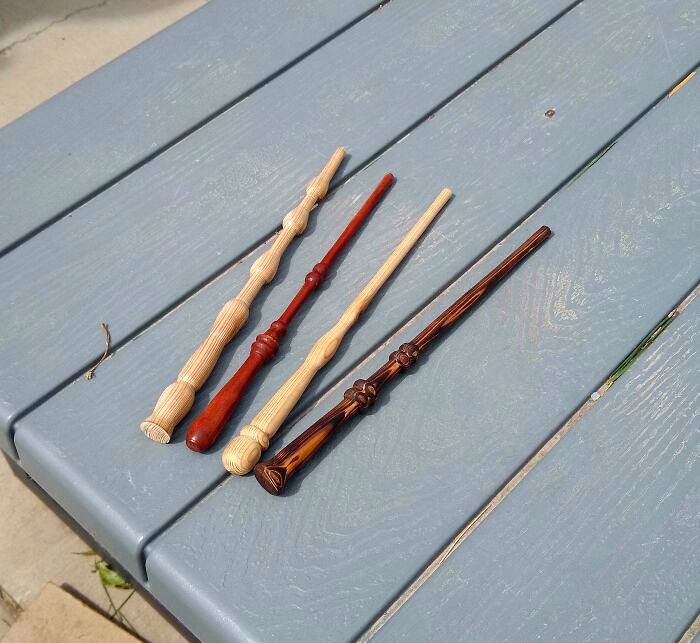 The Latest Batch Of Harry Potter Wands. Currently Trying To Turn 200 Before Christmas To Give To The Local Children's Hospital