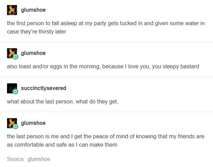 First Person To Fall Asleep Experiences Wholesomeness