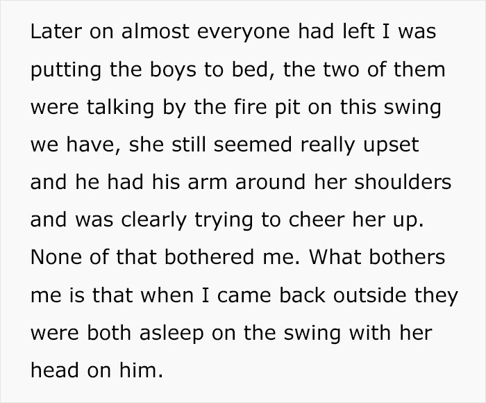 "They Were Both Asleep On The Swing": Wife Shares Her Suspicions Over Husband And Babysitter