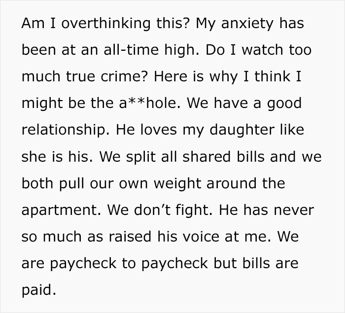 Woman Asks If She's Being Paranoid Over BF's Weird Behavior, People Tell Her To Run While She Can Woman Asks If She's Being Paranoid Over BF's Weird Behavior, People Tell Her To Run While She Can