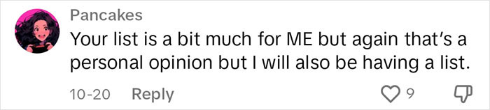 “Women Like This Shouldn’t Be Mothers”: Woman’s List Of Pregnancy Non-Negotiables Goes Viral “Women Like This Shouldn’t Be Mothers”: Woman’s List Of Pregnancy Non-Negotiables Goes Viral