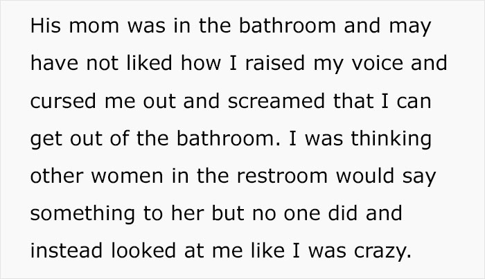 "Are You A Girl?": Woman Goes After A Boy In The Women's Bathroom, Is Surprised It Backfires "Are You A Girl?": Woman Goes After A Boy In The Women's Bathroom, Is Surprised It Backfires