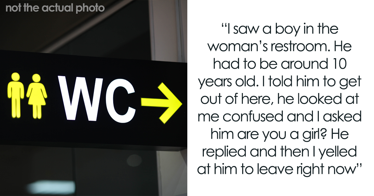 "Are You A Girl?": Woman Goes After A Boy In The Women's Bathroom, Is Surprised It Backfires