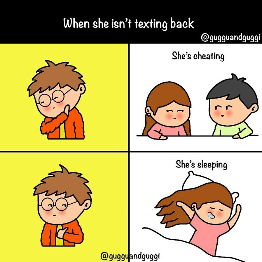 These Comics Beautifully Summarize A Couple's Everyday Life (100 Pics)