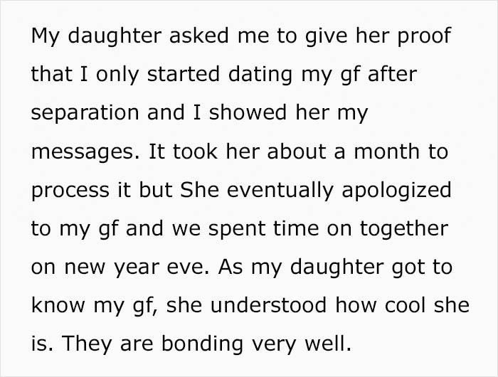 Man Proves To Daughter His New Girlfriend Is Not A Homewrecker, Reveals Real Reason He Left Mom