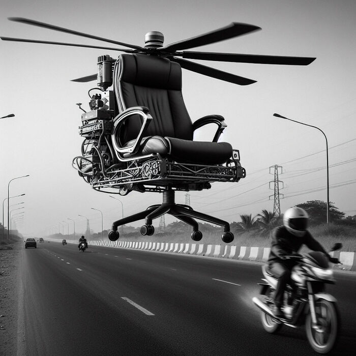 With The Help Of AI, I Made Nigerian Office Chairs Take To The Skies