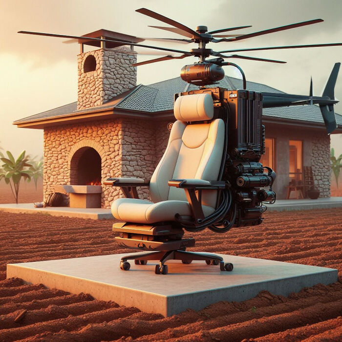 With The Help Of AI, I Made Nigerian Office Chairs Take To The Skies