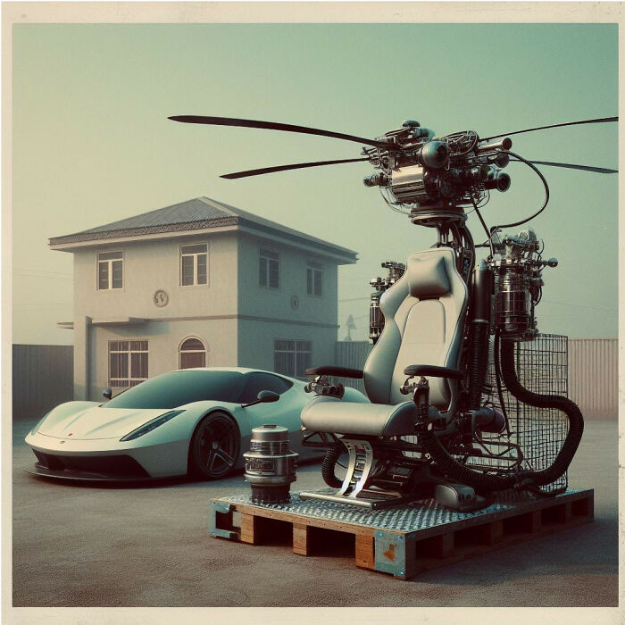 With The Help Of AI, I Made Nigerian Office Chairs Take To The Skies