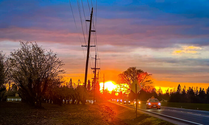Sunset In Oregon USA