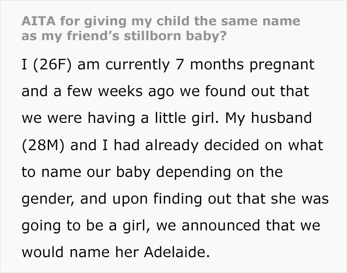Pregnant Woman Asks If She Should Keep Baby&rsquo;s Name The Same After Friend Demands It Be Changed