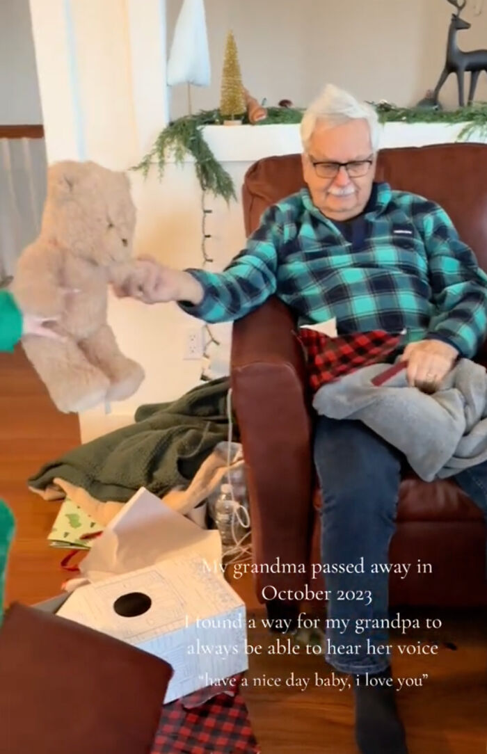 Grandpa Hears His Wife Of 66 Years' Voice Through A Very Special Talking Teddy