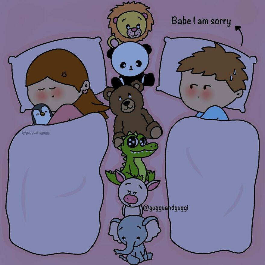 These Comics Beautifully Summarize A Couple's Everyday Life (100 Pics)