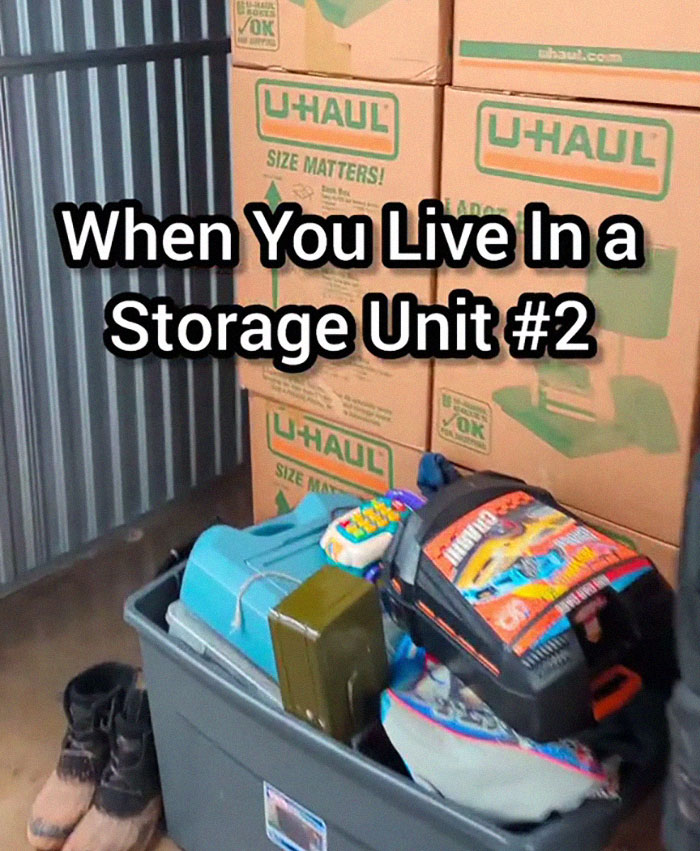 Guy Shares That He Lives In A Storage Unit, Because It's Much Cheaper Than An Apartment