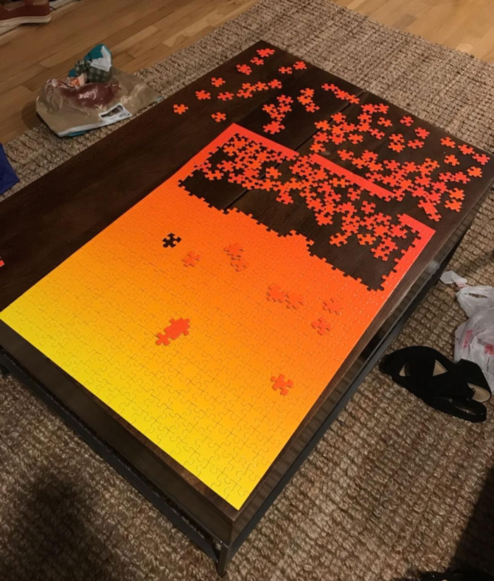 This Gradient Puzzle - Because, Why Not Get Cozy And Engage In A Much-Needed Color Therapy Session, Assemble This Vibrant Piece Together!