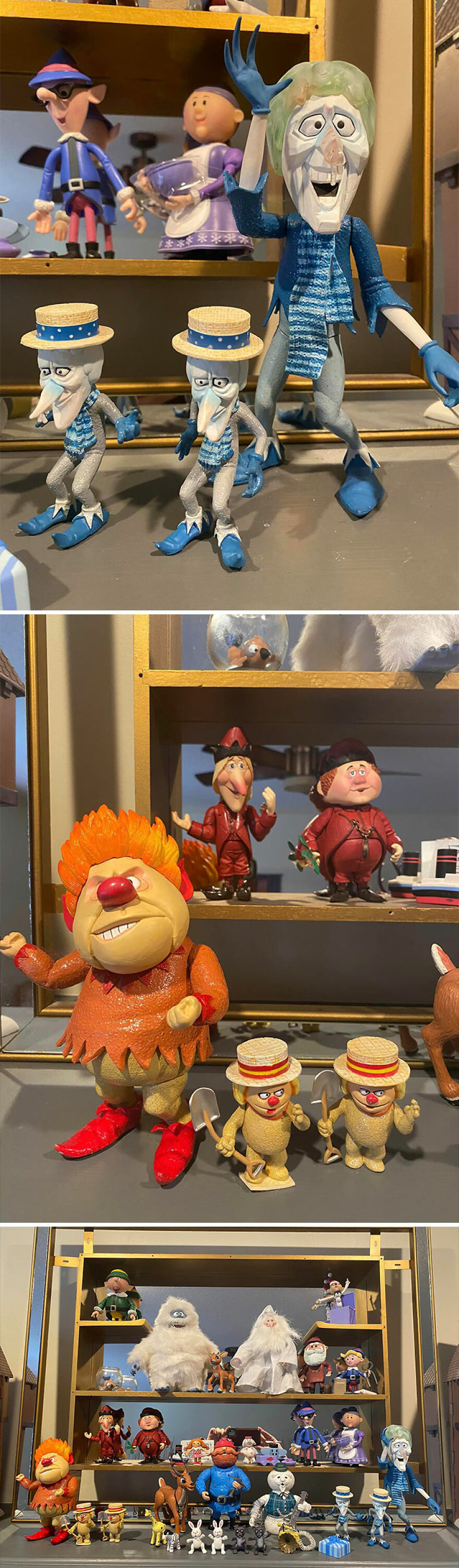 I Just Scored These Off Fb!! Edit To Add: * Got All The Figures Pictured, Plus Yukon's Sled And Dog Team In The Original Box, Some Other Bobbleheads Not Pictured And Three Different Cardboard Backgrounds For $500 (Yes A Lot But These Are My Only Collecting Weakness!) * The Snow Miser Is 8.5" Tall * The Box Says Memory Lane And Playing Mantis On It; On Bottom Of Some Of Their Feet It Says The Rudolph Company And Others Say Tm & Warner Brothers