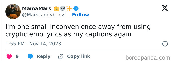 Tweet showing a humorous caption about feeling antisocial, perfect for 50 funny memes to enjoy when not social.