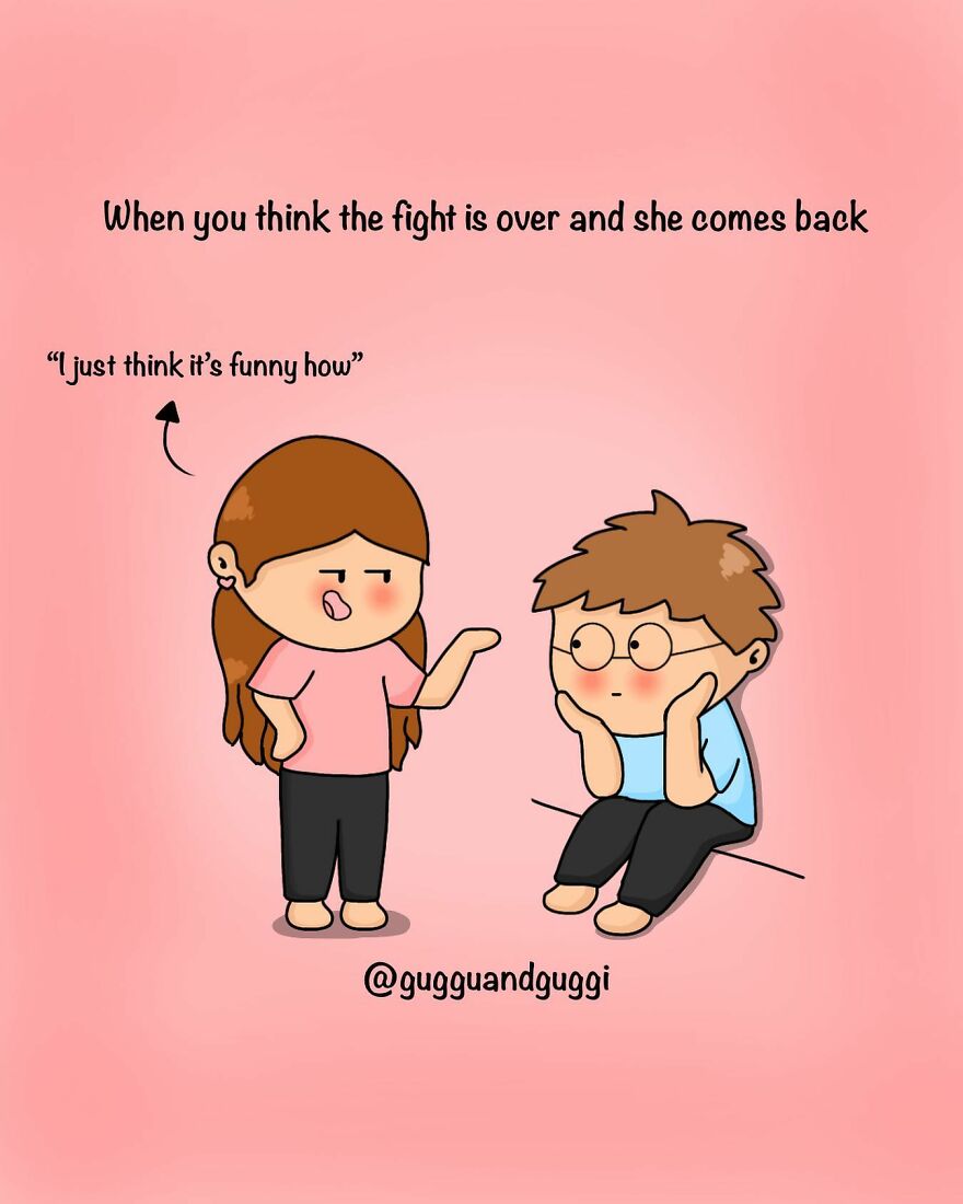 These Comics Beautifully Summarize A Couple's Everyday Life (100 Pics)