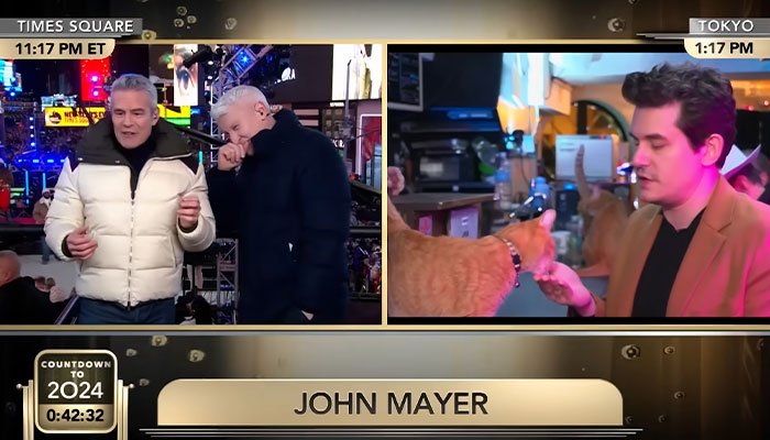 &ldquo;The Funniest TV Moment Of 2023&rdquo;: Anderson Cooper Can&rsquo;t Stop Laughing At John Mayer In Cat Cafe