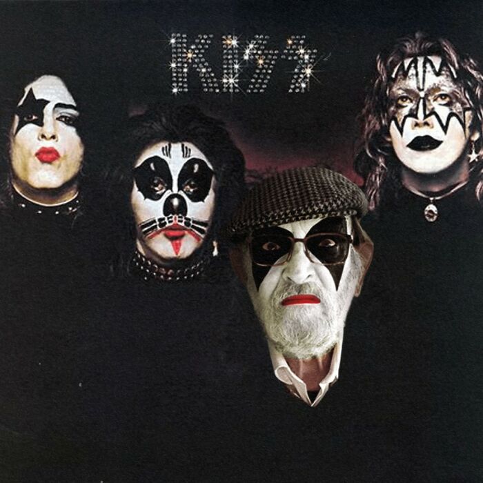 Son Uses Photoshop To Pay Homage To 82-Year-Old Father In Iconic Music Moments (24 Pics)