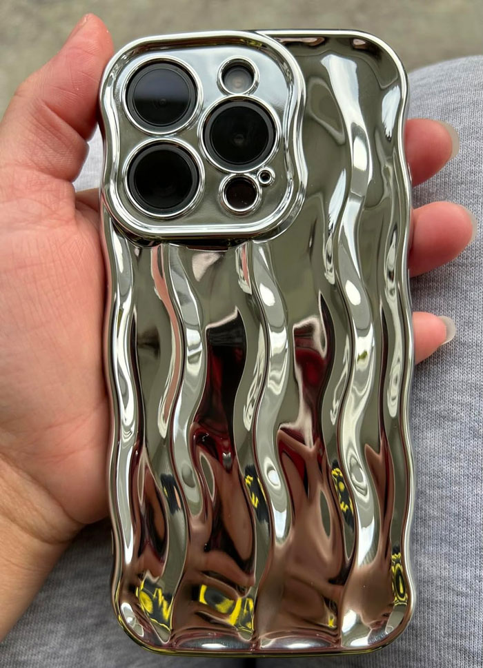 Loved By Gen Z: Catch The Aesthetic Drift With The Caseative Water Ripple Pattern Phone Case — Perfect For Riding The Selfie Wave At Beach Hangs Or Just Looking Cool While Texting The Squad.