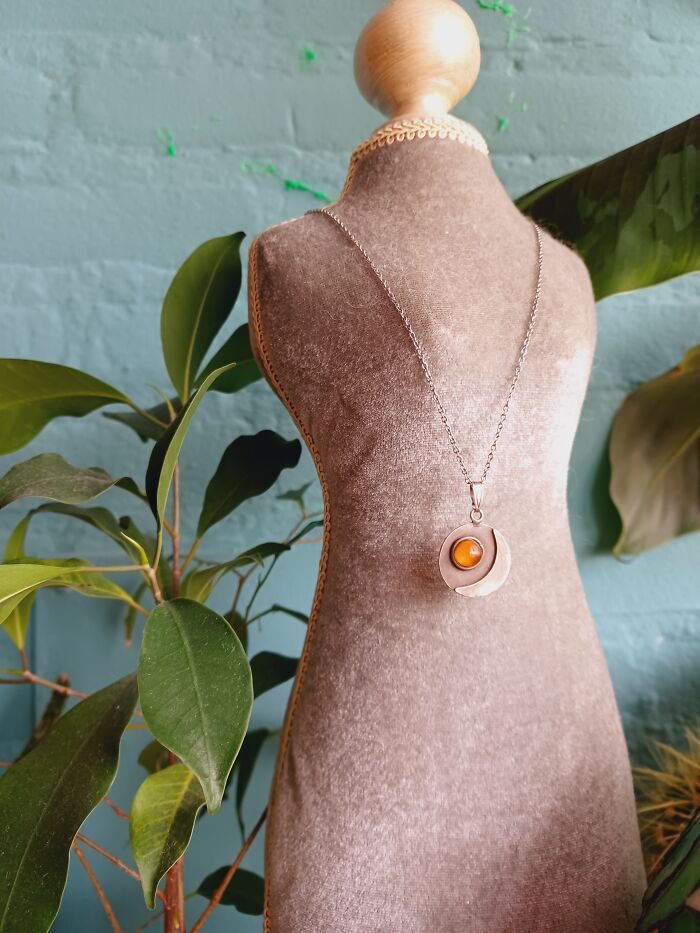 Necklace My Mother Had Made For Me And My Sisters. She Found The Amber On The Beach Of The Island Where We Grew Up