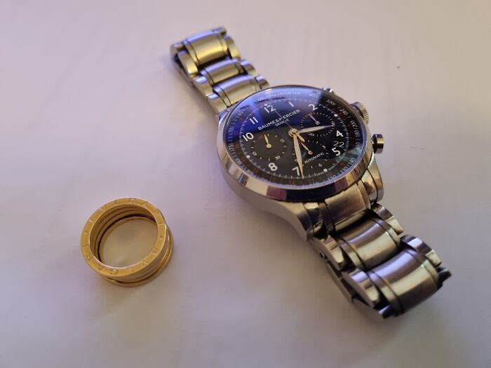 Of Course My Wedding Ring - Which I'll Be Wearing For 20 Years This July. And My Watch - Which I Count As Jewelry, Since It's A Pretty Piece To Wear