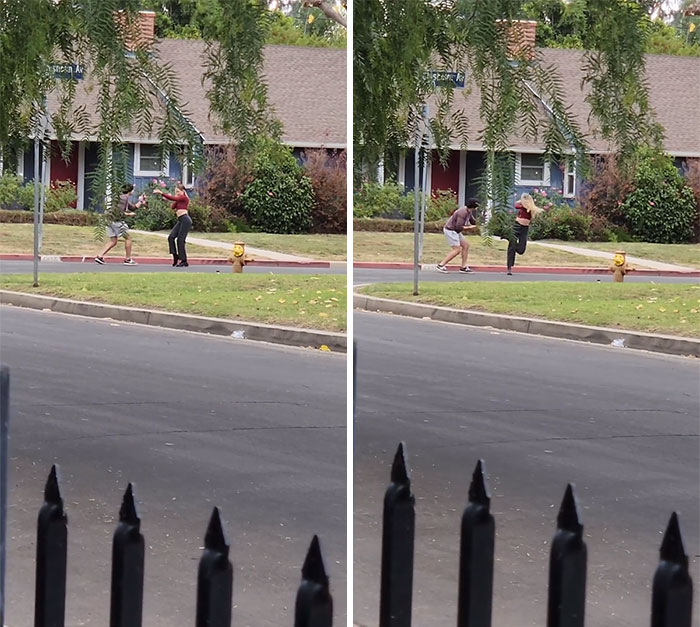 Is She A Good Dancer? Yes, Of Course. But Is It Weird To See Someone Dancing Like Their Life Depends On It To The Beat Of A Leaf Blower? Also Yes