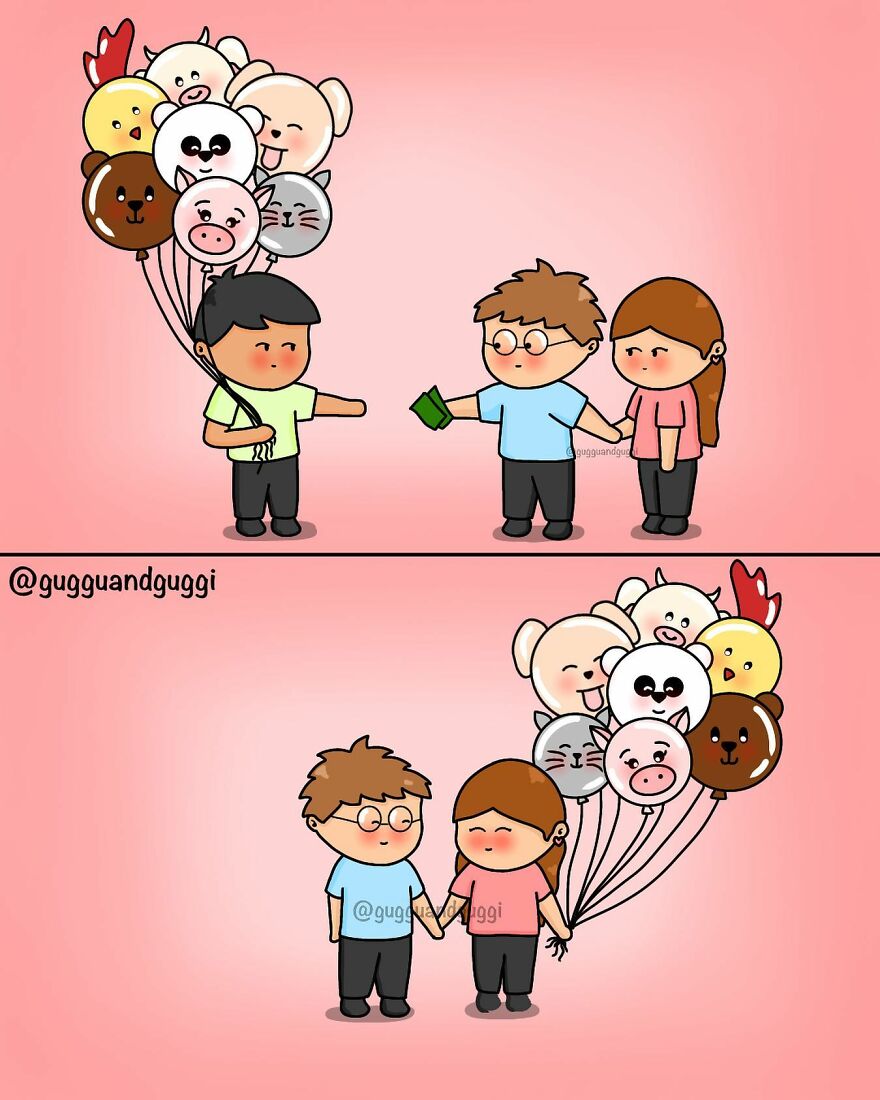 These Comics Beautifully Summarize A Couple's Everyday Life (100 Pics)