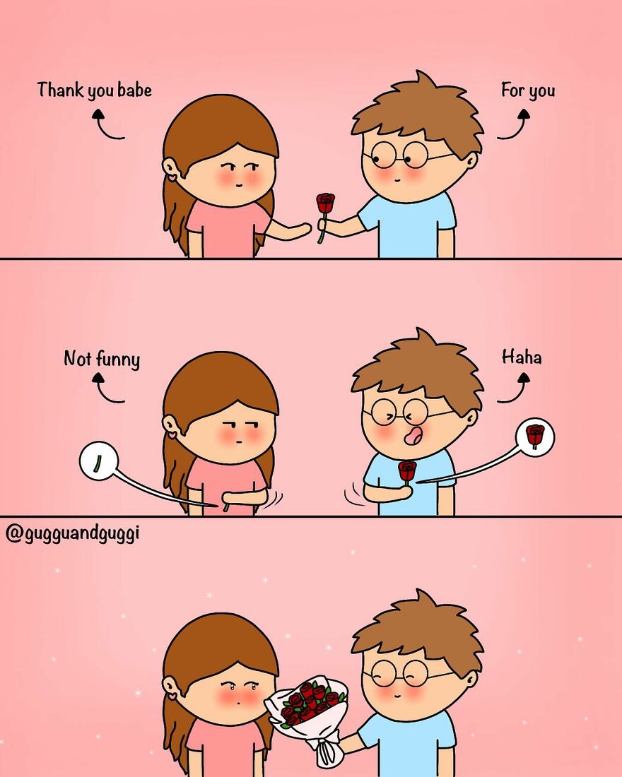 These Comics Beautifully Summarize A Couple's Everyday Life (100 Pics)