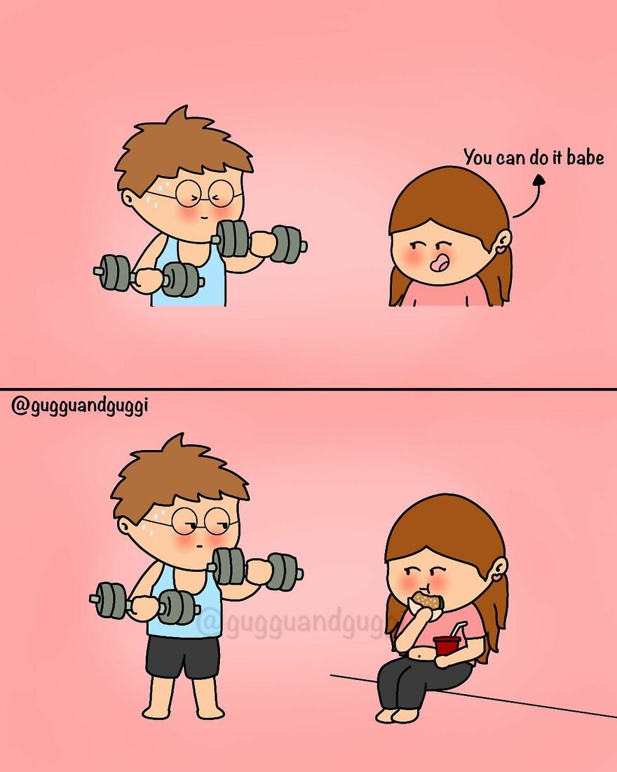 These Comics Beautifully Summarize A Couple's Everyday Life (100 Pics)