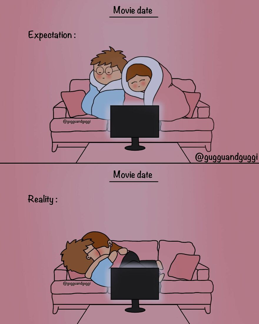 These Comics Beautifully Summarize A Couple's Everyday Life (100 Pics)