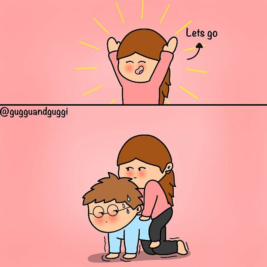 These Comics Beautifully Summarize A Couple's Everyday Life (100 Pics)