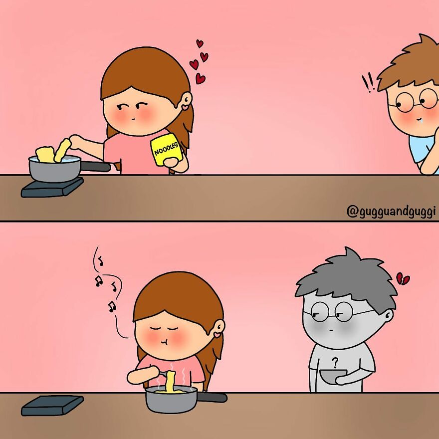 These Comics Beautifully Summarize A Couple's Everyday Life (100 Pics)