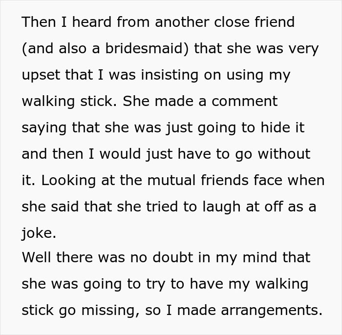 Bridezilla Hides Veteran's Cane That Doesn't Fit Her Wedding Aesthetic, Regrets It Immediately Bridezilla Hides Veteran's Cane That Doesn't Fit Her Wedding Aesthetic, Regrets It Immediately