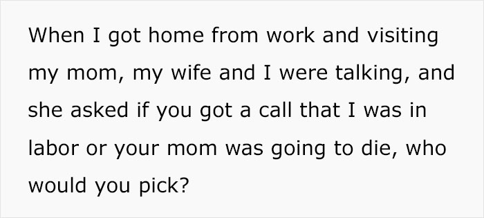 "I Told Her I Would Pick My Mom": Pregnant Woman Fails To 'Test' Her Spouse's 'Loyalty'