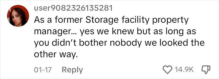 Guy Shares That He Lives In A Storage Unit, Because It's Much Cheaper Than An Apartment