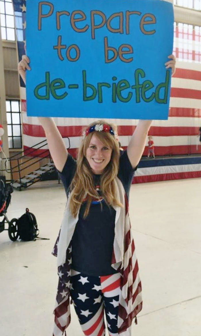 A Military Wife's Welcoming Sign