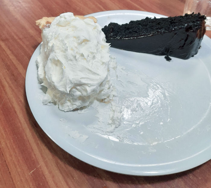 How My Fiancée Eats Her Pumpkin Pie. There's A Pie Under There Somewhere