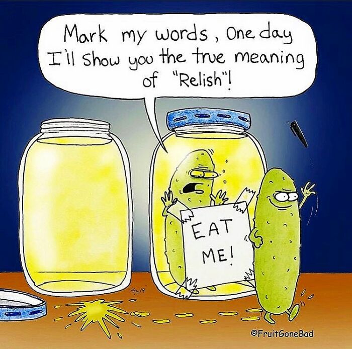 Cartoonist Draws 22 Absurd Comics Using Food Characters Weird Conservations (New Pics)