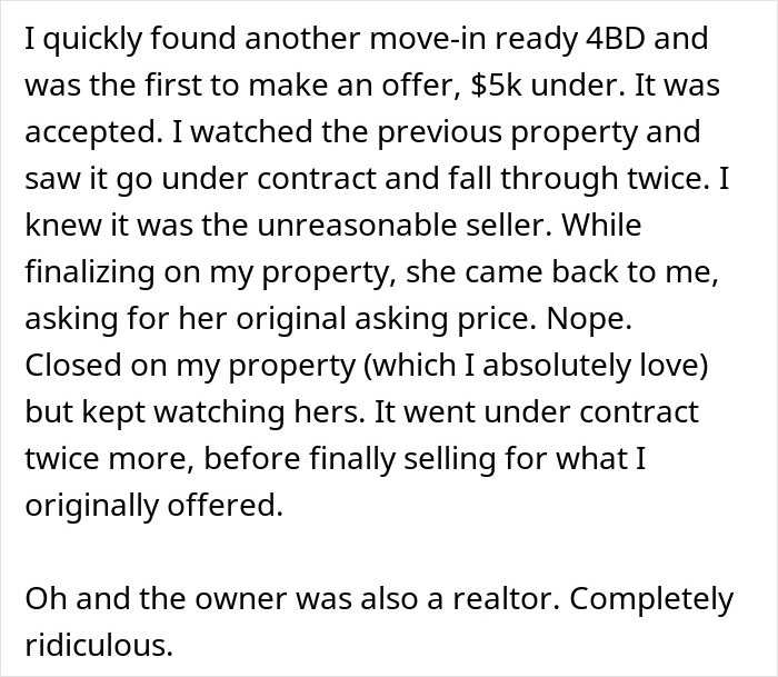 Woman Has Enough Of Annoying Realtor And Just Buys Another House, Sending Him Into Panic
