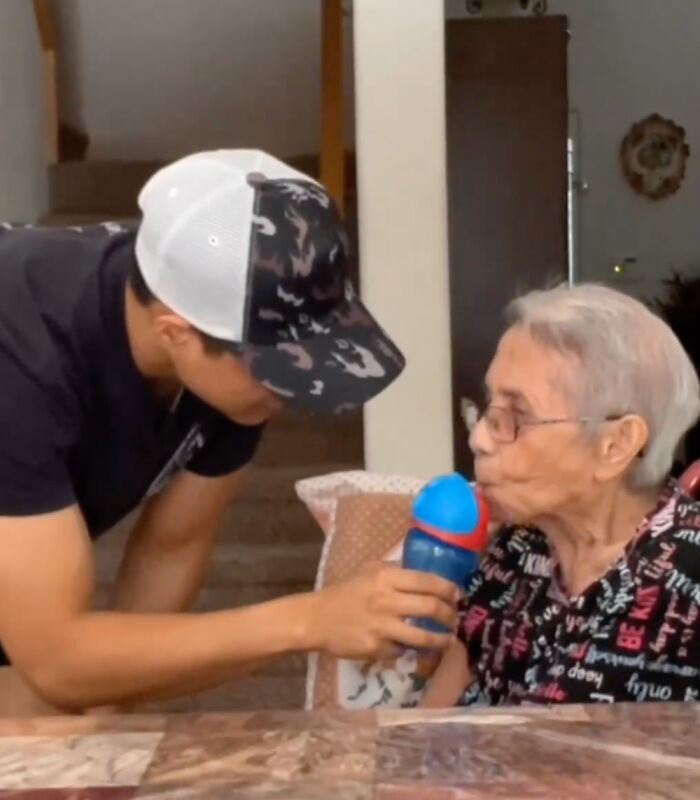 Young Man Shares Heartwarming Snippets From His Daily Life As 96 Y.O. Grandma's Full-Time Caretaker