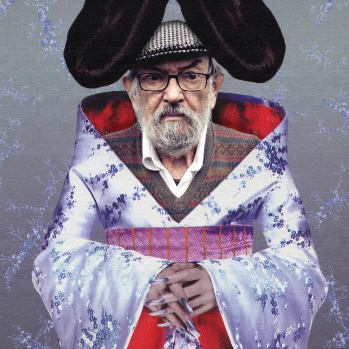 Son Uses Photoshop To Pay Homage To 82-Year-Old Father In Iconic Music Moments (24 Pics)