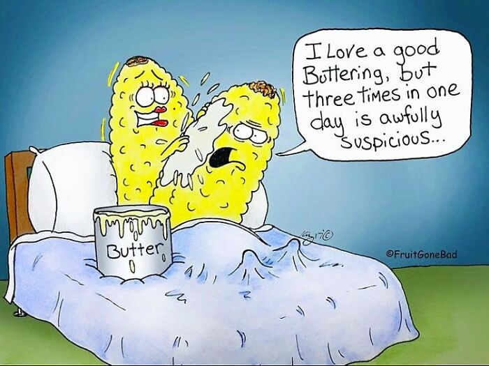 Cartoonist Draws 22 Absurd Comics Using Food Characters Weird Conservations (New Pics)