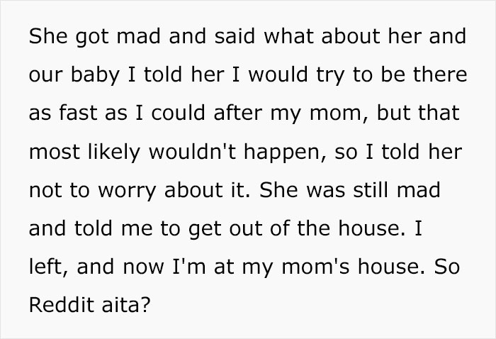 "I Told Her I Would Pick My Mom": Pregnant Woman Fails To 'Test' Her Spouse's 'Loyalty'