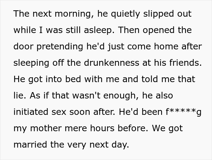 Mom Refuses To Admit She Slept With Daughter&rsquo;s Husband Hours Before They Were To Be Married