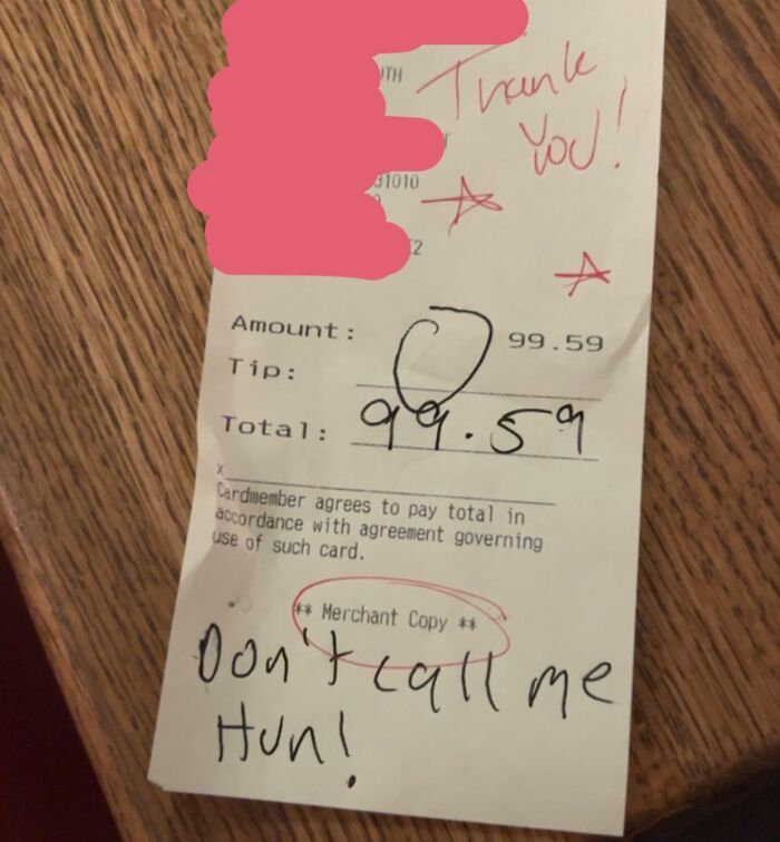 Is Calling Costumers "Hun" Weird?