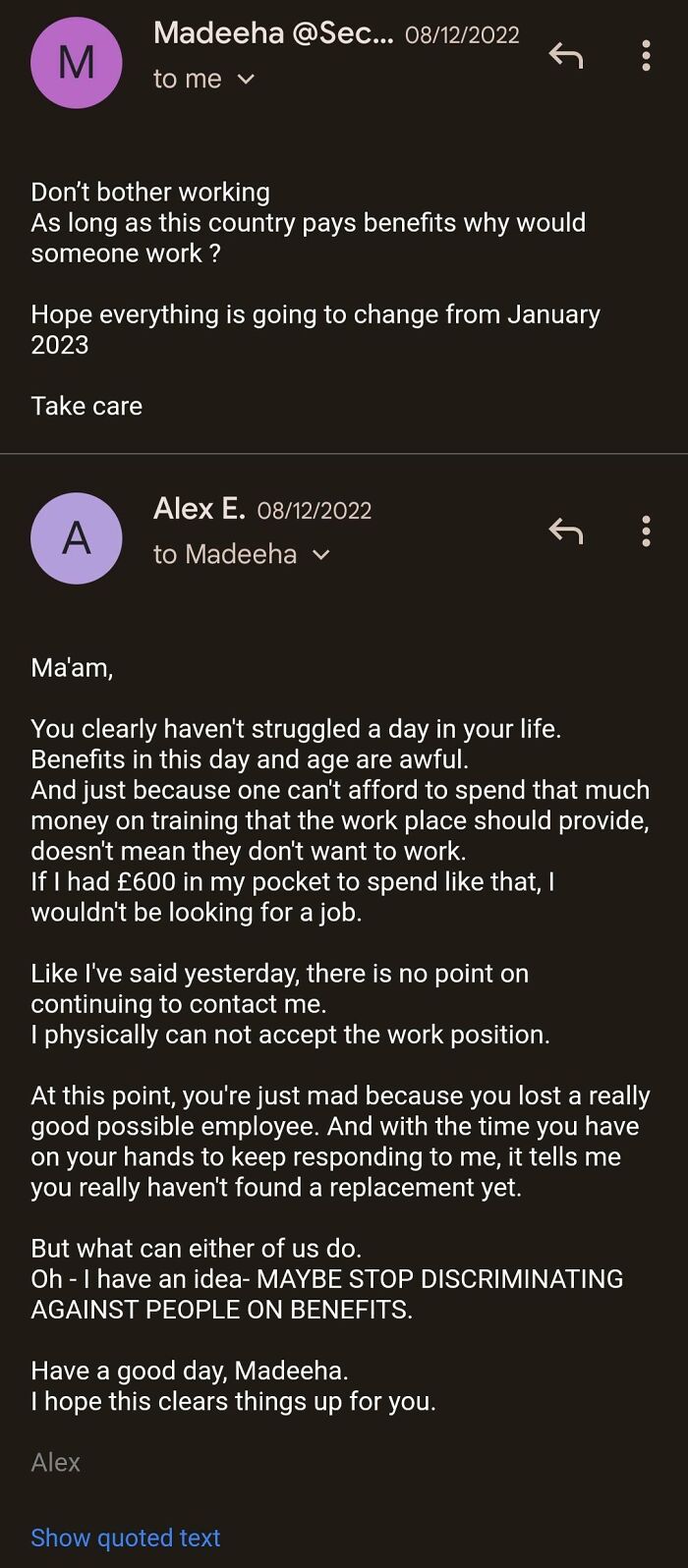 HR Lady Asked Me To Pay £650 For Training And Became Very Rude When Told I Can't Afford It